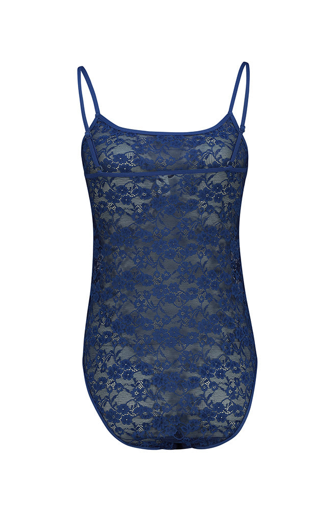 Navy blue lace bodysuit online