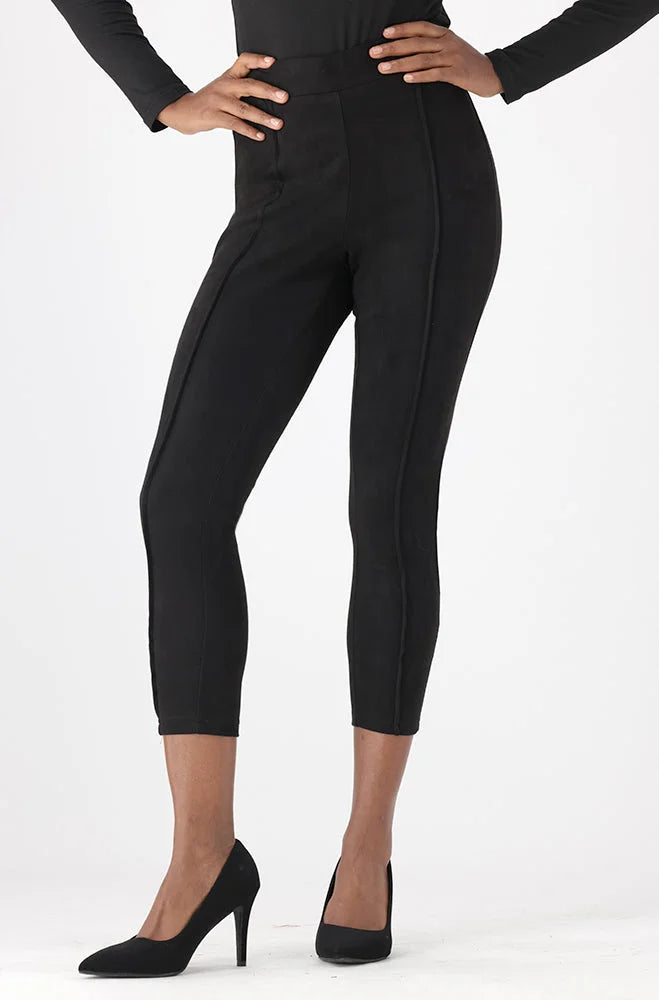 Dunns Clothing Emilia Faux Suede Legging 149936 Black R199