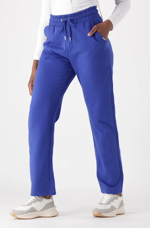 Dunns Clothing Lucy Fleece Straight Leg Pants 145478 Cobalt R279 36 Cobalt