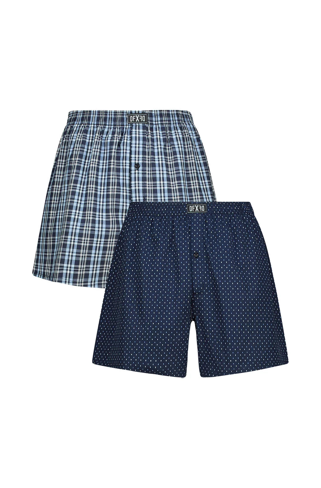 Dunns Clothing Oakley Woven Boxers 2 Pack 146444 Navy R129