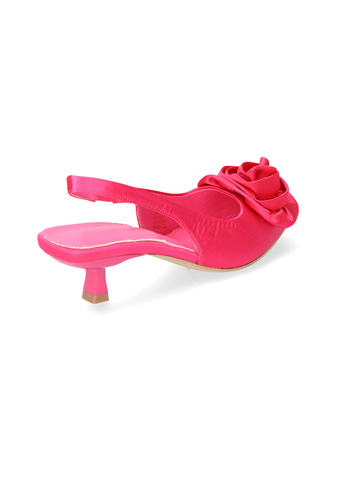 Rosaleen Kitten Heel Slingback _ 153658 _ Pink – Dunns