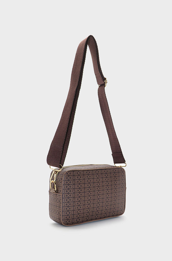 Harper Printed Camera Bag _ 154005 _ Brown