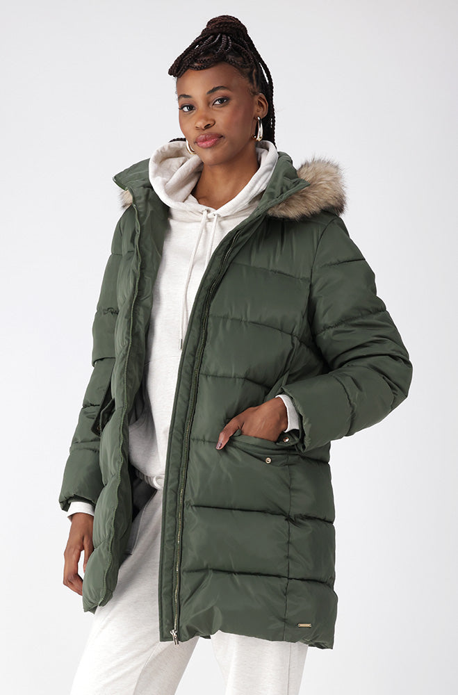 Tia Pufffer Jacket _ 155575 _ Fatigue