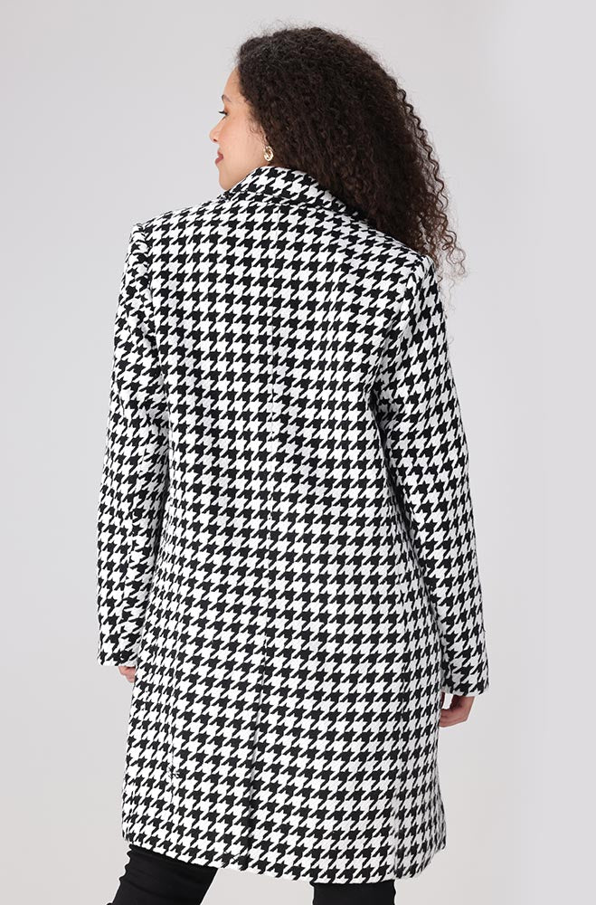 Lisa Houndtooth Melton Coat _ 155792 _ Multi