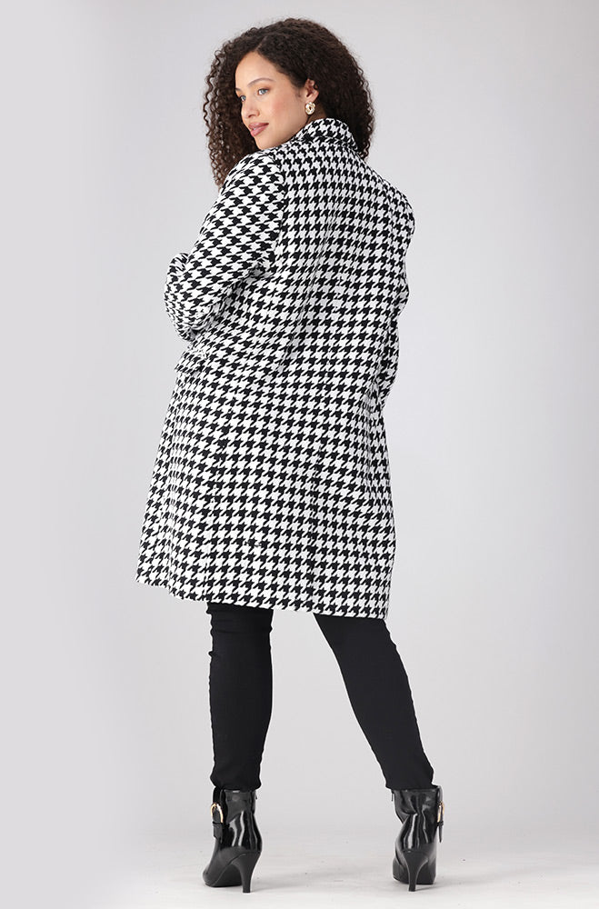 Lisa Houndtooth Melton Coat _ 155792 _ Multi