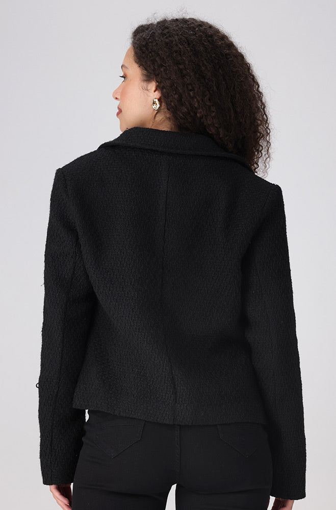 ELSE BOUCLE JACKET  _ 156413 _ Black