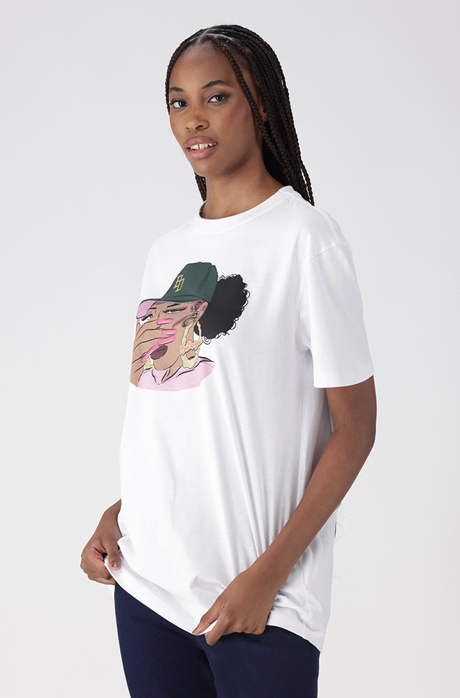 Jade Graphic Boyfriend Tee _ 156822 _ White