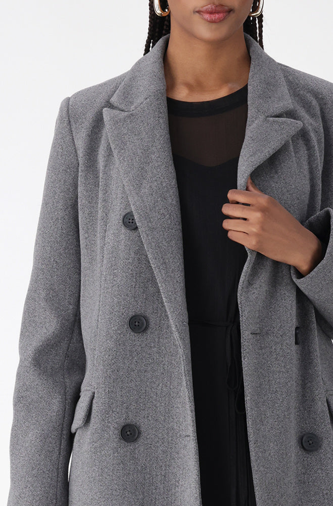 Lisa Melton Coat _ 156951 _ Grey Mel