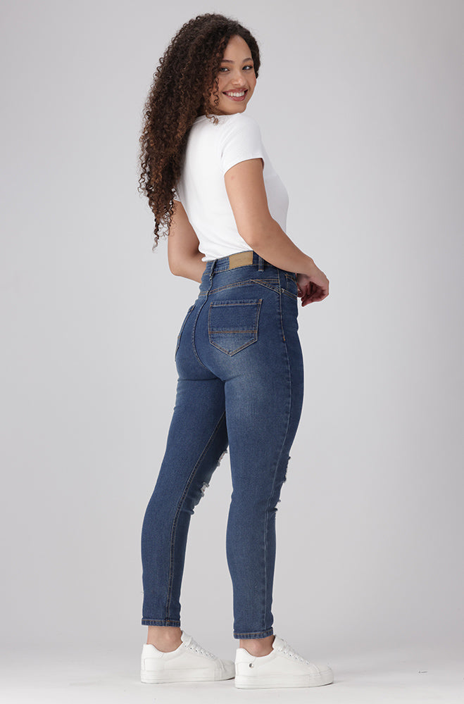 Eve High Rise Skinny Cropped _ 158581 _ Dark Wash