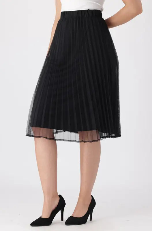 Dunns Clothing | Ladies | Allie Tulle Skirt _ 143452 Black