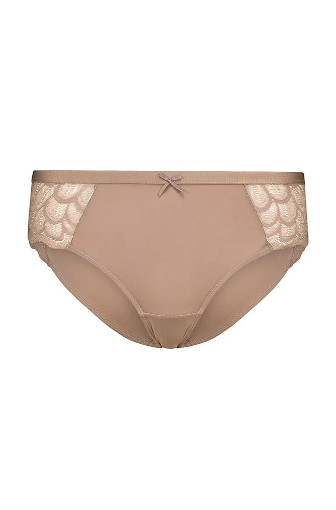 Dunns Clothing | Underwear | Blair Lace Sides Hipster Mocha _ 155485