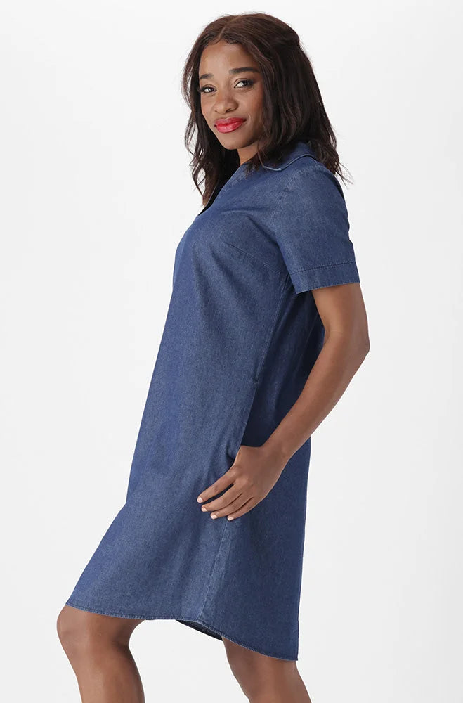 Dark chambray dress best sale