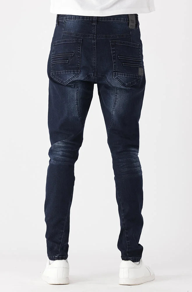 Dunns Clothing | Mens | Cazenove Tapered Denim _ 147988 Dark Wash