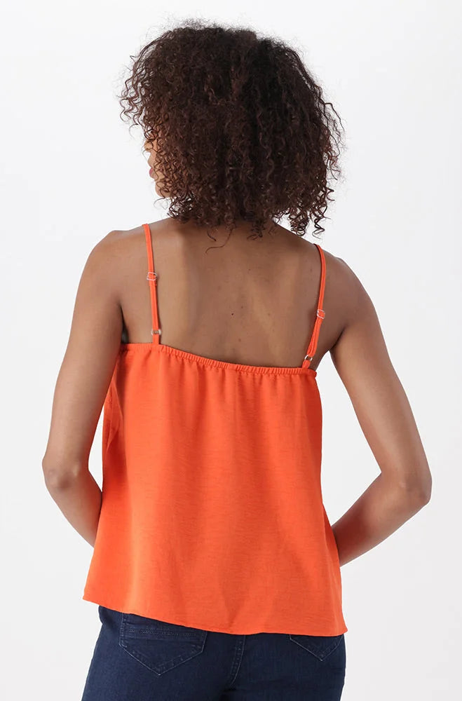 Dunns Clothing | Ladies | Clio Strappy Tie Top _ 151809 Orange