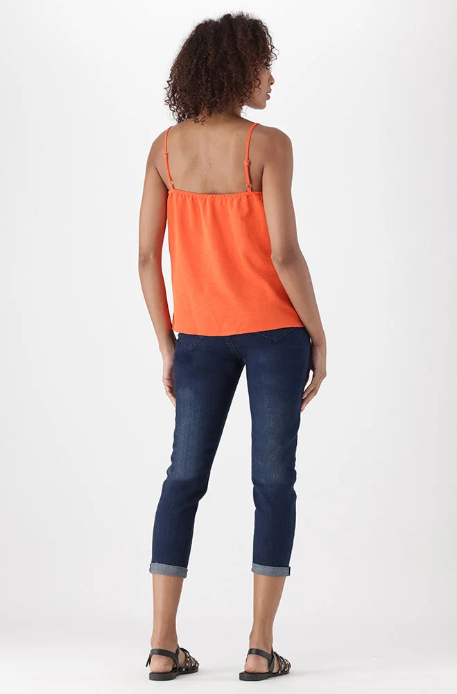 Dunns Clothing | Ladies | Clio Strappy Tie Top _ 151809 Orange