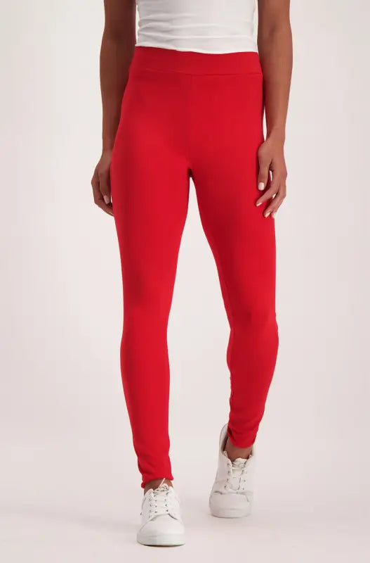 Dunns Clothing | Ladies | Lola Branded Leggings _ 141083 Red