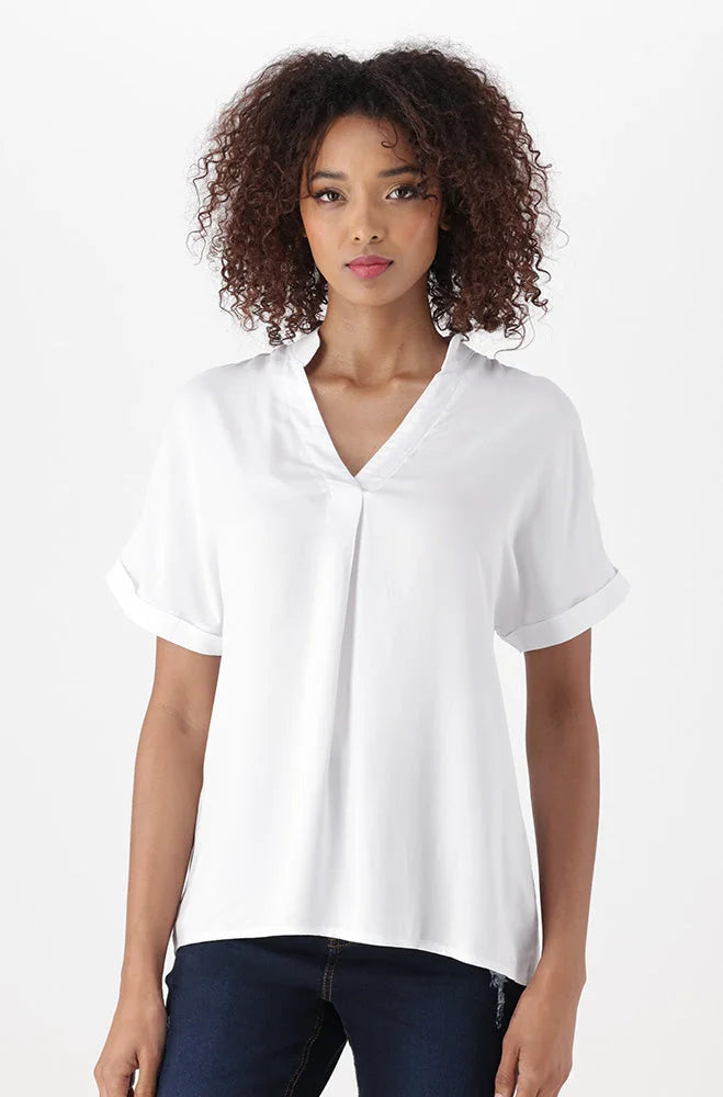 Dunns Clothing | Ladies | Edith Portifino Top _ 151341 White