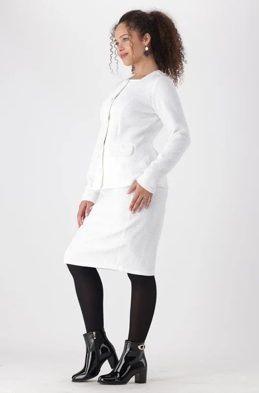 Dunns Clothing | Ladies | Elsa Suit Jacket _ 148388 Milk