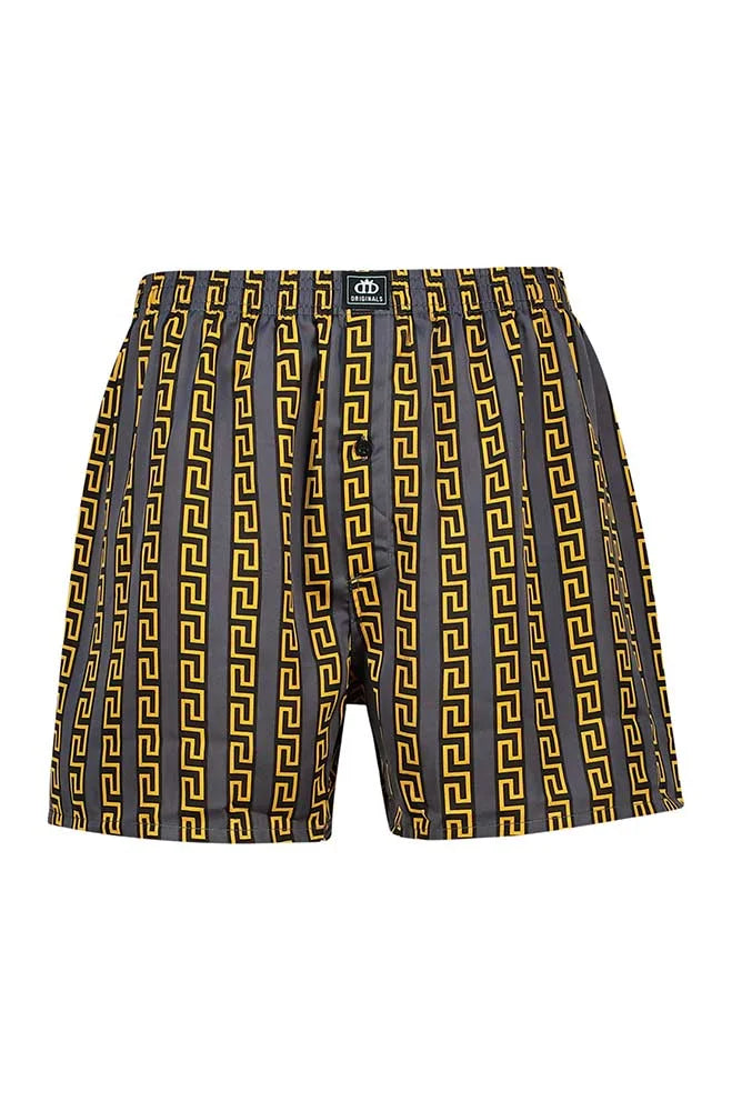 Dunns Clothing | Underwear | Howard Satin Woven Boxers _ 150465 Charcoal