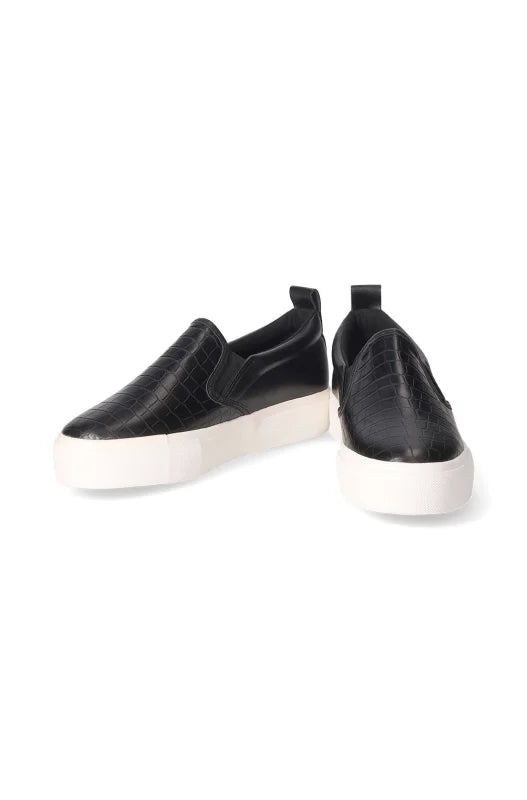 Dunns Clothing | Footwear | Jemima Gusset Slip On _ 149357 Black