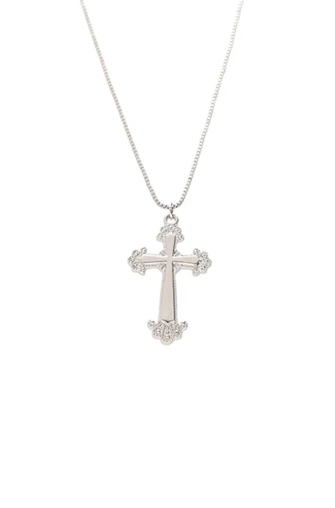 Dunns Clothing | Accessories | Keighleigh Cross Pendant Necklace _ 147825 Silver