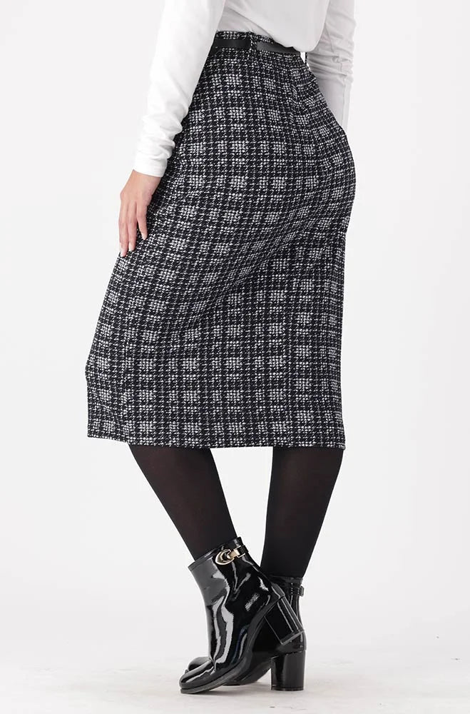 Dunns Clothing | Ladies | Knit Skirt _ 148450 Black