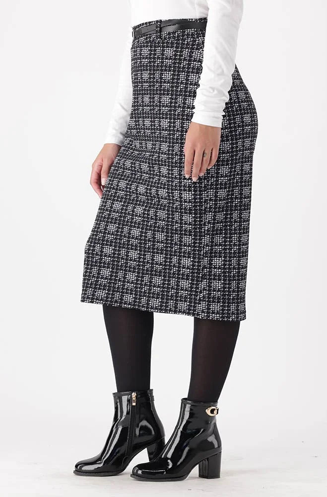 Dunns Clothing | Ladies | Knit Skirt _ 148450 Black