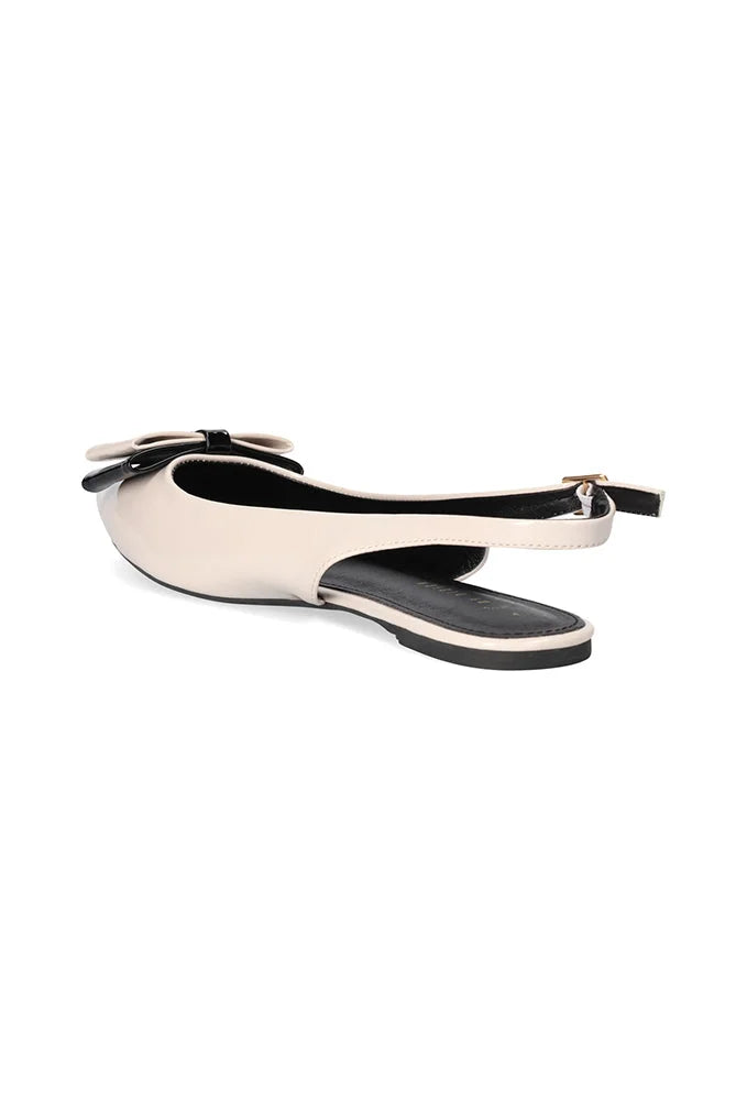 Dunns Clothing | Footwear | Malisha Bow Slingback Pump _ 153146 Milk