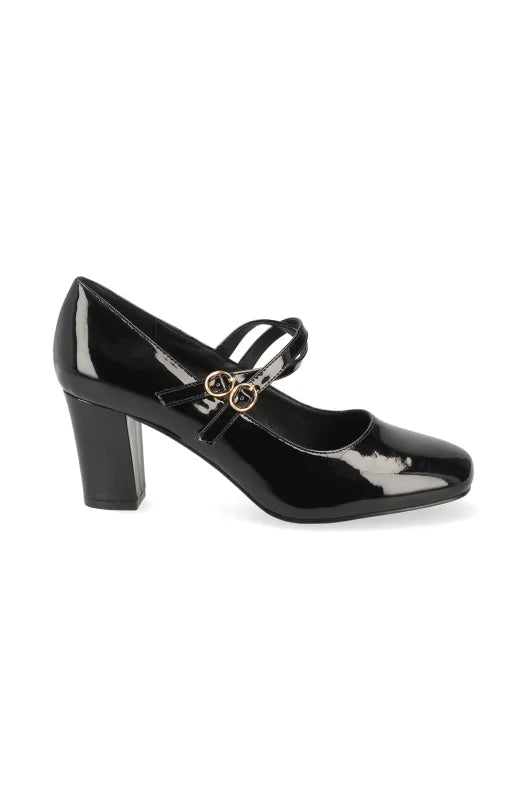 Dunns Clothing | Marseli Block Heel Shoe _ 148128 _ Black | R299