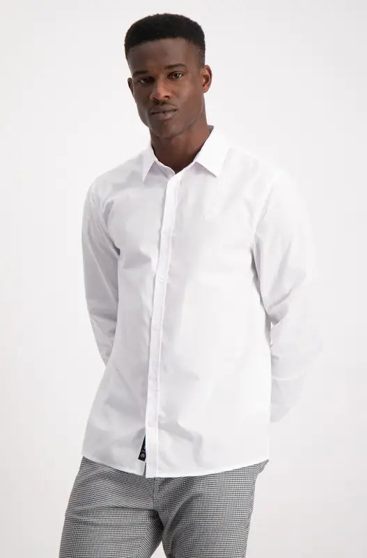 Dunns Clothing | Mens | Navarro Shirt _ 136317 White