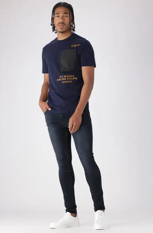 Dunns Clothing | Mens | Pinedrop Tee _ 143715 Navy