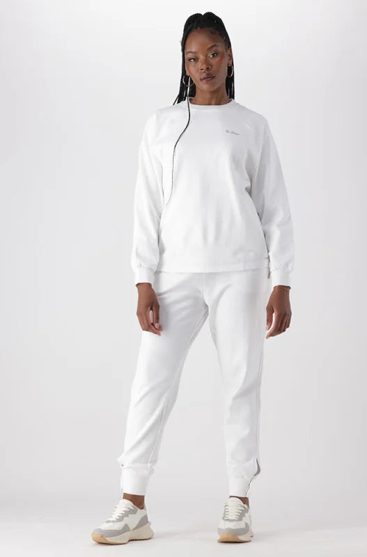 Dunns Clothing | Ladies | South Side Fleece Jogger _ 145508 White