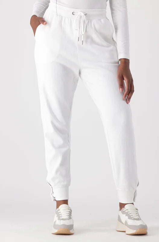 Dunns Clothing | Ladies | South Side Fleece Jogger _ 145508 White