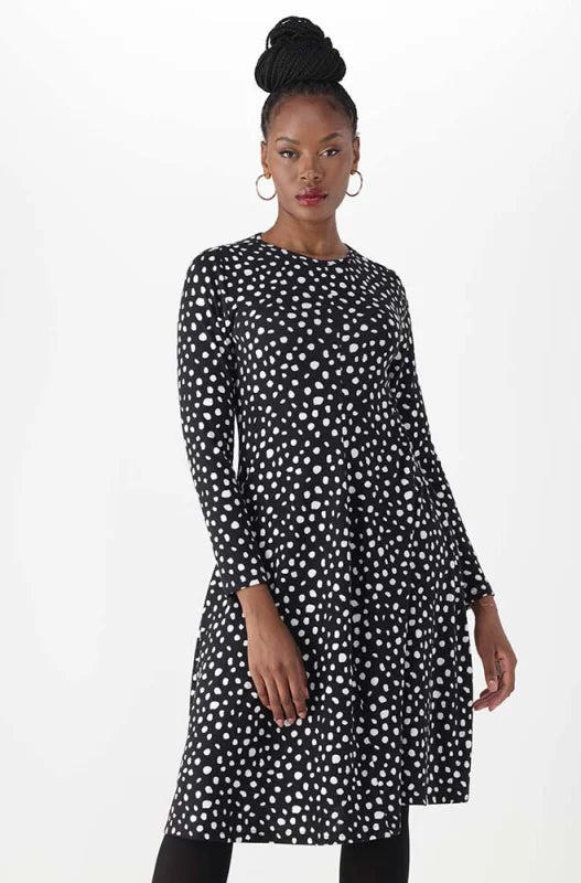 Dunns Clothing | Ladies | Stefani Fit And Flare Dress _ 148639 Black