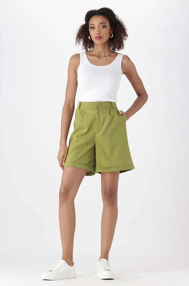 Dunns Clothing | Ladies | Tam Bermuda Shorts _ 150471 Green