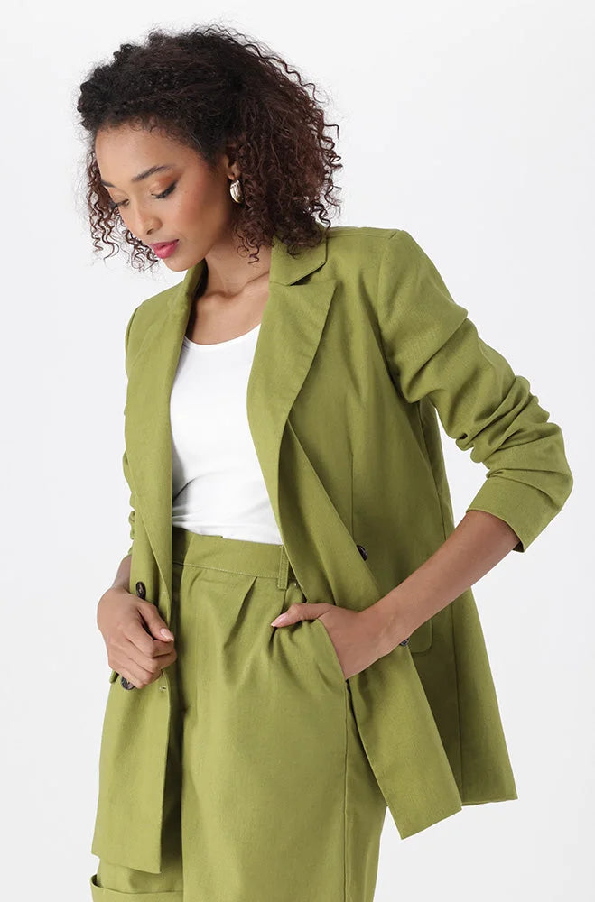 Dunns Clothing | Ladies | Tam Blazer _ 150470 Green